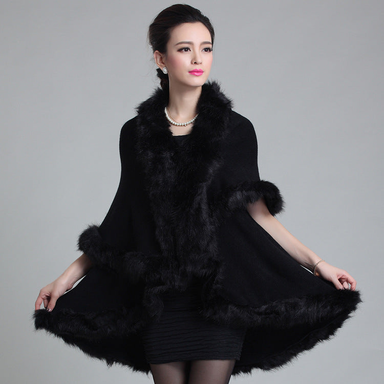 FOX FUR SHAWLCLOACK