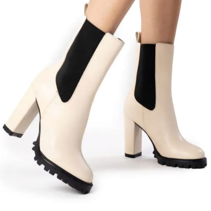 Colour High Heeled Boots