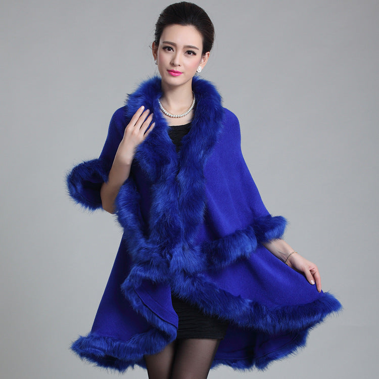 FOX FUR SHAWLCLOACK