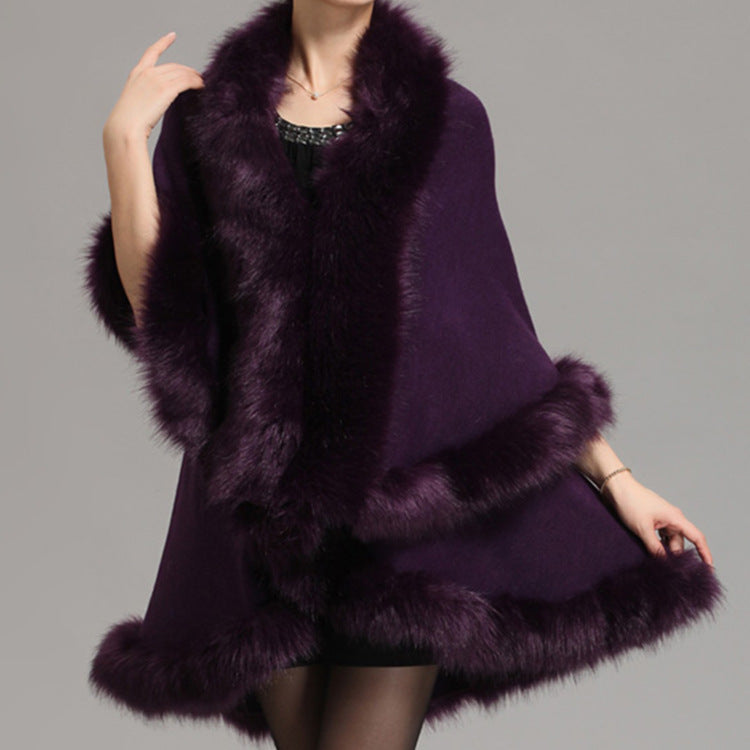 FOX FUR SHAWLCLOACK