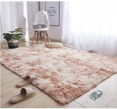 DREAMWORLD New Large Premium Heavy Duty Fluffy Carpet/Rug & ComplementaryTieback